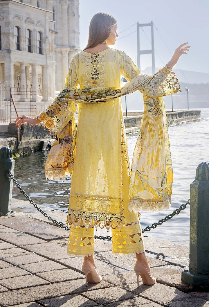 BRAND ADAN LIBAS Unstitch&amp;nbsp;  FABRIC LAWN COTTON Suit With SILK Dupatta