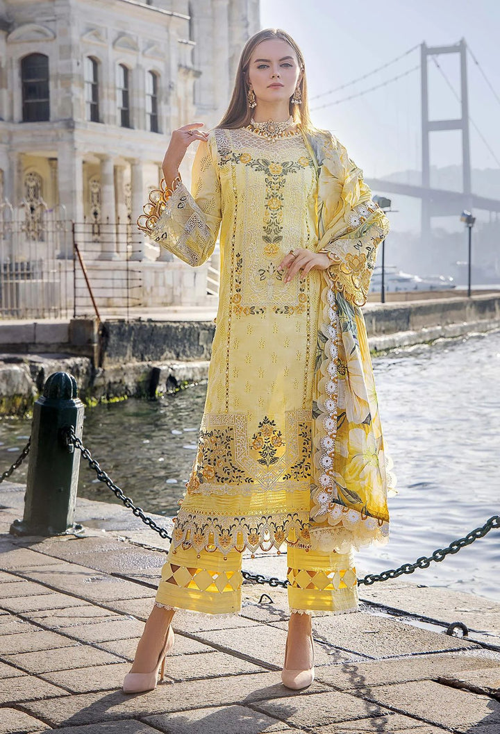 BRAND ADAN LIBAS Unstitch&amp;nbsp;  FABRIC LAWN COTTON Suit With SILK Dupatta
