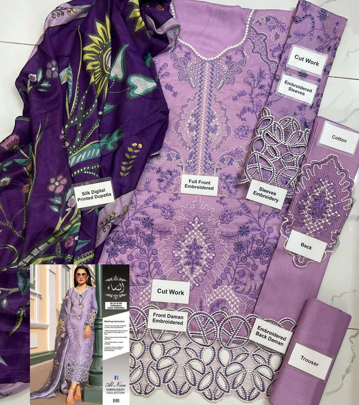 Mushq 3PC LAWN EMBROIDERED COLLECTION